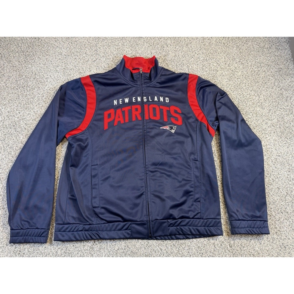 NFL New England Patriots Jacket Women's XL Full‎ Zip Fleece Lined Football